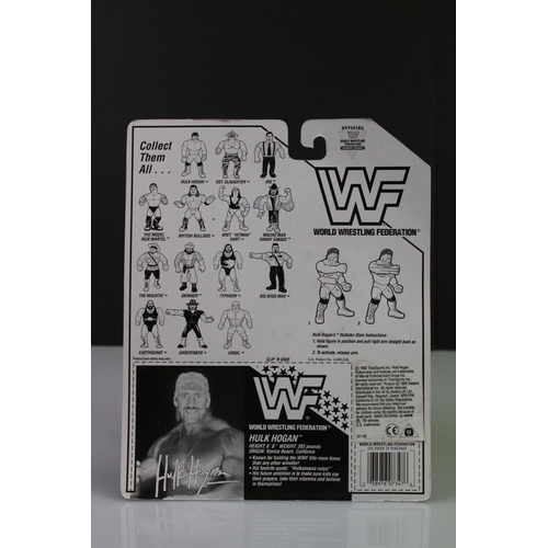 153 - WWF WWE Wrestling - Carded Hasbro WWF Hulk Hogan figure, minor card bend otherwise excellent