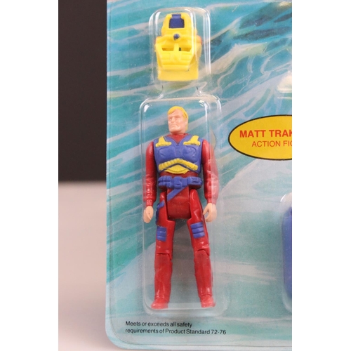 157 - MASK - Carded Kenner MASK Coast Patrol Marine Adventure Pack with Matt Trakker figure, complete (exc... 