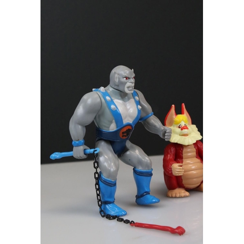 162 - Thundercats - Six original LJN figures to include Tigra with whip, Panthro with nun-chucks, Lion-O w... 