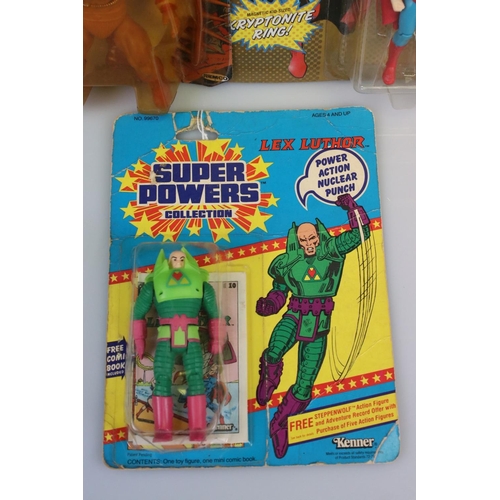 165 - Three carded DC Comics action figures to include Remco Hercules (cracked & discoloured bubble, figur... 