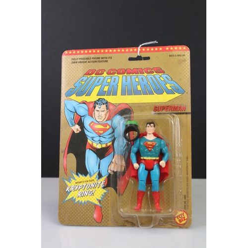 165 - Three carded DC Comics action figures to include Remco Hercules (cracked & discoloured bubble, figur... 