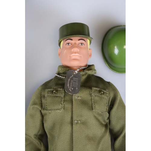 166 - Boxed Hasbro GI Joe 7500 Action Soldier and a boxed Hasbro by Palitoy Action Man Adventurer figure, ... 