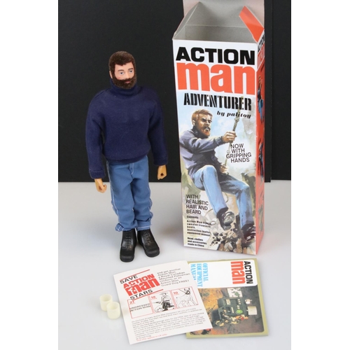 166 - Boxed Hasbro GI Joe 7500 Action Soldier and a boxed Hasbro by Palitoy Action Man Adventurer figure, ... 