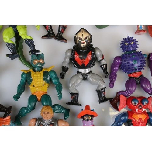 175 - He Man Masters Of The Universe - 28 Mattel figures to include Merman, 2 x Skeletor, Evil Lyn, Faker,... 