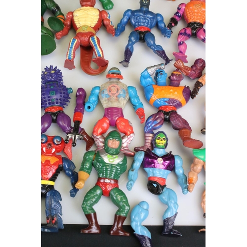 175 - He Man Masters Of The Universe - 28 Mattel figures to include Merman, 2 x Skeletor, Evil Lyn, Faker,... 