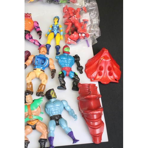 175 - He Man Masters Of The Universe - 28 Mattel figures to include Merman, 2 x Skeletor, Evil Lyn, Faker,... 