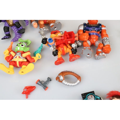 180 - Four original Playmates Toxic Crusaders figures, 5 x Hasbro Bucky O Hare, plus 6 x Bluebird Might Ma... 