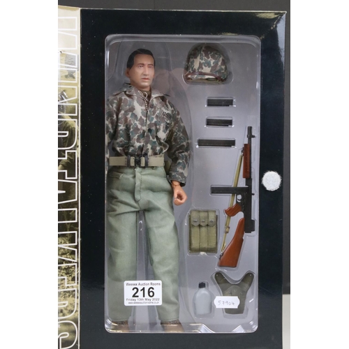 216 - Boxed Dragon Windtalkers 73070 Christian Slater as Ox Henderson figure, complete, vg