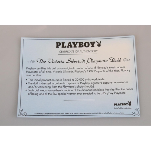 217 - Boxed SOTA ltd edn Playboy Playmate of the Year 1997 Victoria Silvstedt figure, with certificate, ap... 