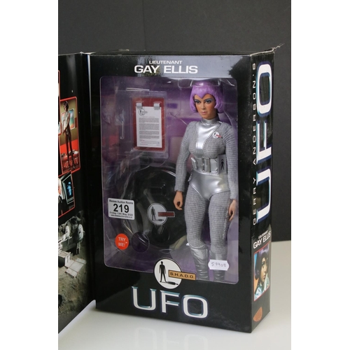 219 - Boxed Product Enterprise Gerry Anderson's UFO SHADO Lieutenant Gay Ellis Deluxe Talking Action Figur... 