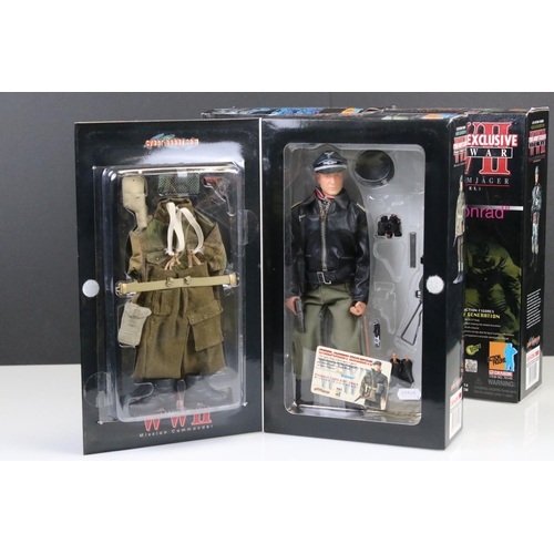 221 - Three boxed Dragon Action Figures to include 2 x WWII Cyber Hobby Exclusive (70145 Late War Konrad &... 