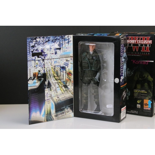 221 - Three boxed Dragon Action Figures to include 2 x WWII Cyber Hobby Exclusive (70145 Late War Konrad &... 