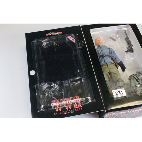 221 - Three boxed Dragon Action Figures to include 2 x WWII Cyber Hobby Exclusive (70145 Late War Konrad &... 