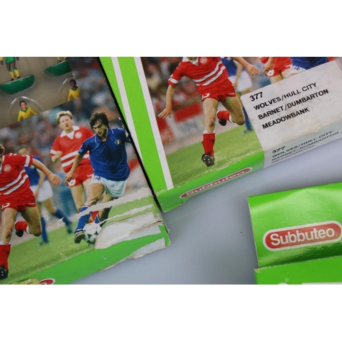 228 - Subbuteo - Eight boxed LW teams to include Lazio, QPR, Wolves, Brazil, Sheff Weds, E Braunschweig, S... 