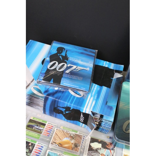 237 - Collection of James Bond 007 Spy Cards to include around 100 cards, 28 x Magazines, 2 x Card Tins, 1... 