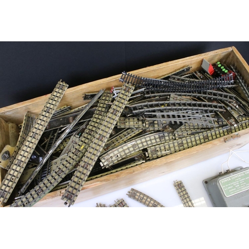 80 - Large quantity of various Hornby Dublo and OO gauge model railway track featuring straights and curv... 