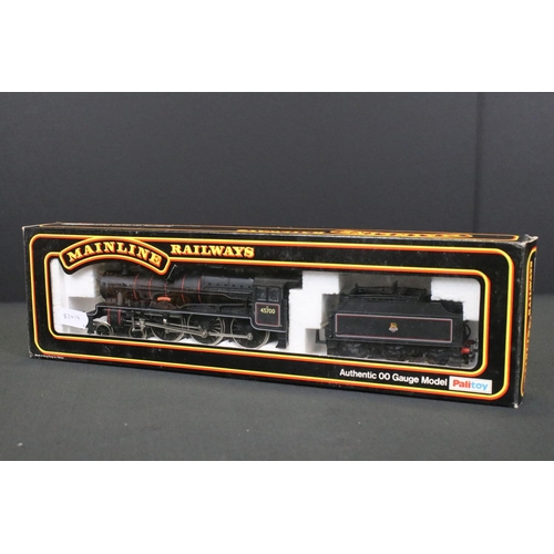 11 - Four boxed Palitoy Mainline OO gauge locomotives to include 37092 Parallel Boiler Scot LMSR Crimson ... 