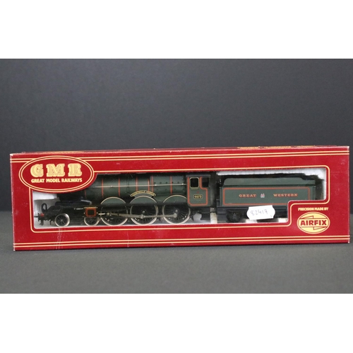 12 - Three boxed Airfix OO gauge locomotives to include 54124-2 Caerphilly Castle Class GWR, 54125-5 Pend... 