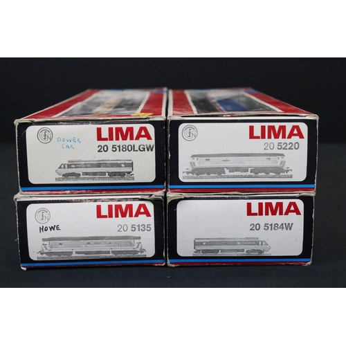 14 - Four boxed Lima OO gauge locomotives to include 205135 Howe 50023, 205220 Great Eastern 47581, 20518... 