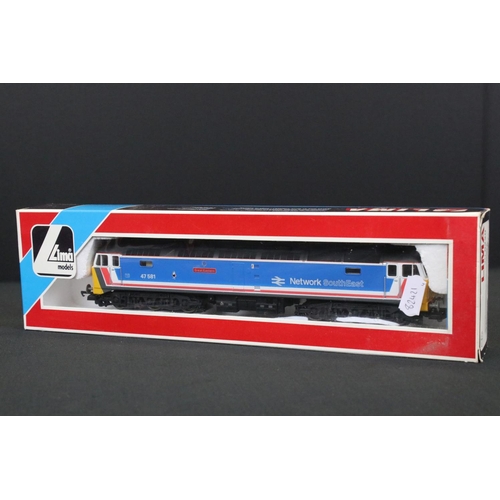 14 - Four boxed Lima OO gauge locomotives to include 205135 Howe 50023, 205220 Great Eastern 47581, 20518... 