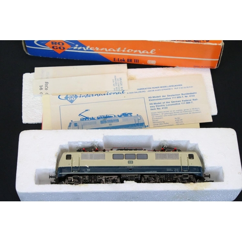 16 - Three boxed HO gauge locomotives to include Marklin 3000 BR89, ROCO International BR111 DB and Elect... 