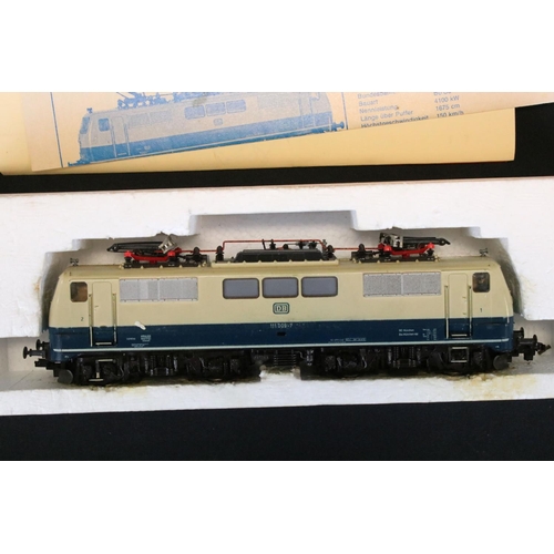 16 - Three boxed HO gauge locomotives to include Marklin 3000 BR89, ROCO International BR111 DB and Elect... 