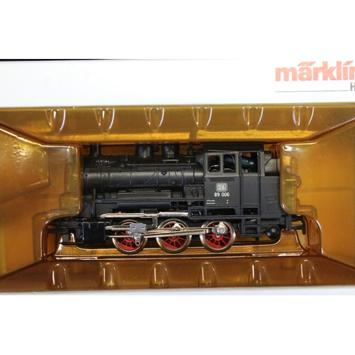 16 - Three boxed HO gauge locomotives to include Marklin 3000 BR89, ROCO International BR111 DB and Elect... 