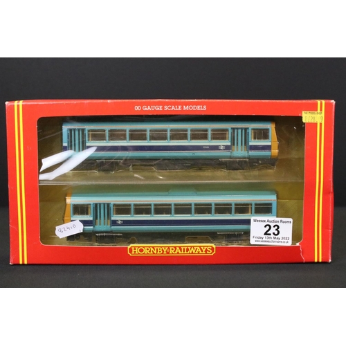 23 - Boxed Hornby OO gauge Train Pack R397 BR Inter City 125 High Speed Train plus a boxed Hornby R867 BR... 