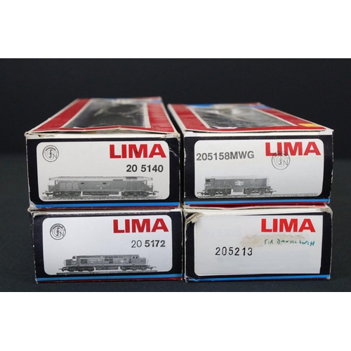 24 - Four boxed Lima OO gauge locomotives to include 205172 Loch Rannoch, 205158MWG 20171, 205140 Sir Edw... 