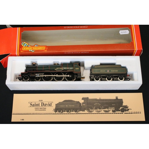 3 - Three boxed Hornby OO gauge locomotives to include R072 LMS 4-6-2 City of Bristol, R830 GWR 4-6-0 Sa... 