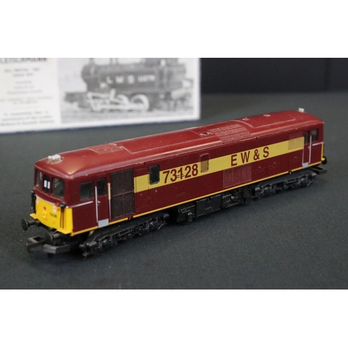 32 - Boxed Wills Fleischmann OO gauge loco kit LMS Tank WF167 (built) plus 2 x EWS locomotives to include... 