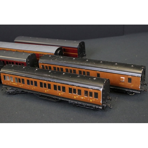 37 - Seven Exley OO gauge items of rolling stock to include a boxed LMS Travelling Post Office and 6 unbo... 