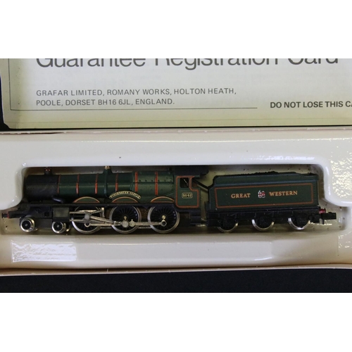 5 - Two boxed Graham Farish N gauge locomotives to include 1446 GWR Castle Class Winchester (box window ... 