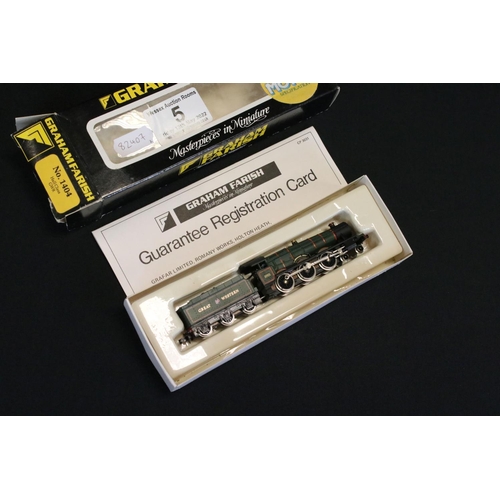 5 - Two boxed Graham Farish N gauge locomotives to include 1446 GWR Castle Class Winchester (box window ... 