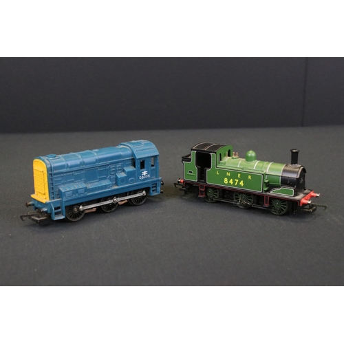 53 - 10 OO / HO gauge locomotives to include Hornby GWR 0-4-0, Fleischmann 0-6-0, Hornby LNER 0-6-0 8474 ... 