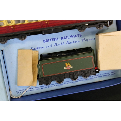 59 - Boxed Hornby Dublo EDP11 Passenger Train Set with Silver King locomotive, rolling stock and track pl... 