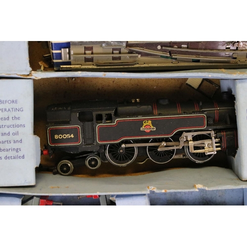 65 - Boxed Hornby Dublo EDG18 2-6-4 Tank Goods Train BR train set to include BR 2-6-4 locomotive in black... 