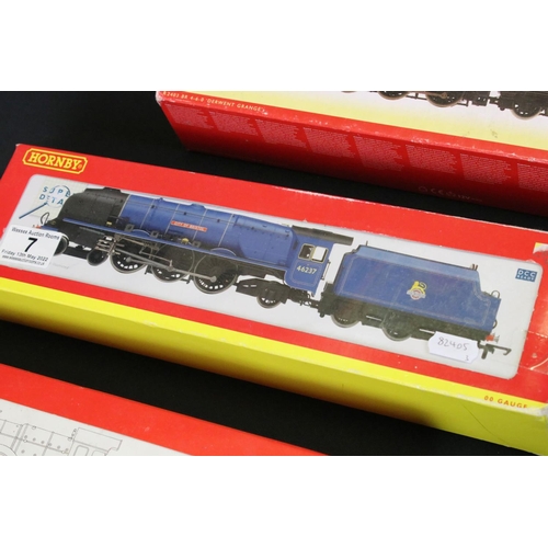 7 - Three boxed DCC Ready Hornby OO gauge locomotives to include R2403 BR Early 4-6-0 6800 Grange Class ... 