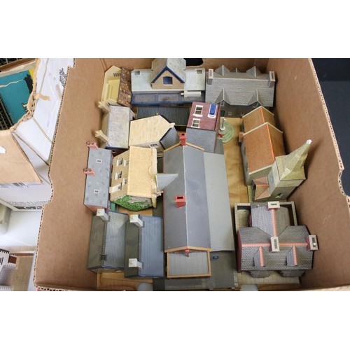 89 - Quantity of OO gauge model railway accessories to include a collection of well made cardboard tracks... 