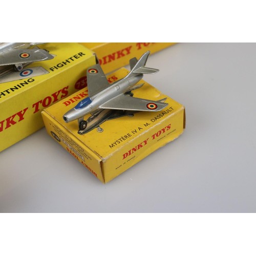 577 - Eight boxed Dinky diecast model planes to include 998 Bristol Britannia Airline, 704 AVRO York Air L... 