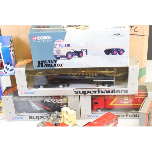 481 - Around 17 boxed Corgi diecast models to include Heavy Haulage 12801, 3 x Superhaulers, Original Omni... 