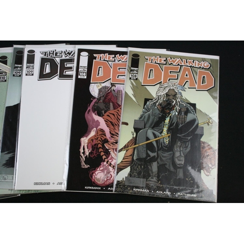 129 - Comics - Around 170 Image The Walking Dead comics, all bagged and boarded, various covers include is... 