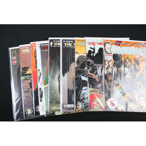 129 - Comics - Around 170 Image The Walking Dead comics, all bagged and boarded, various covers include is... 