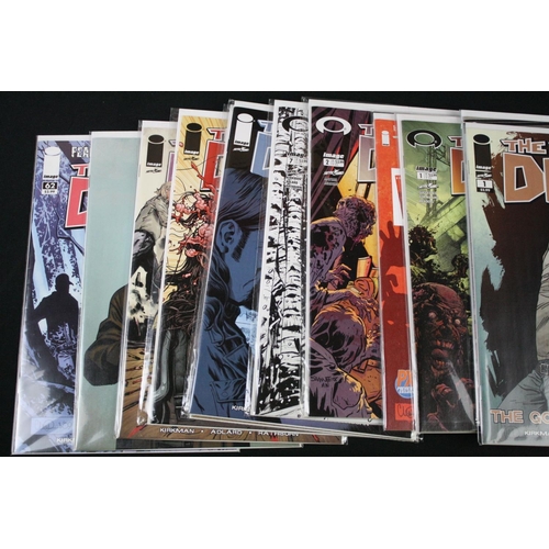 129 - Comics - Around 170 Image The Walking Dead comics, all bagged and boarded, various covers include is... 