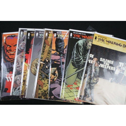 129 - Comics - Around 170 Image The Walking Dead comics, all bagged and boarded, various covers include is... 