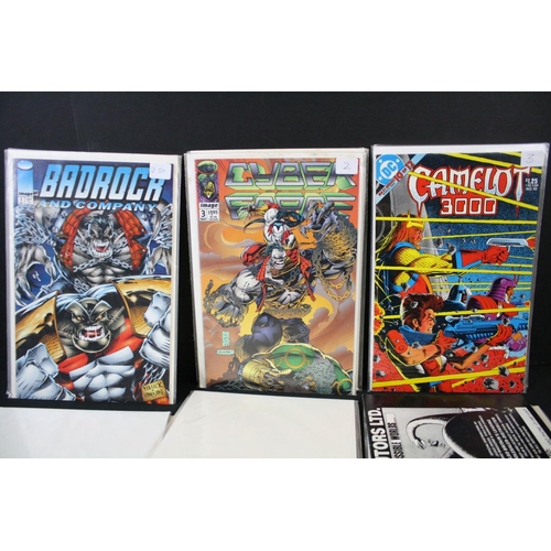 130 - Comics - 45 comics to include  Marvel Battlestar Galactica,. Marvel Black Goliath, DC Batman, Charlt... 