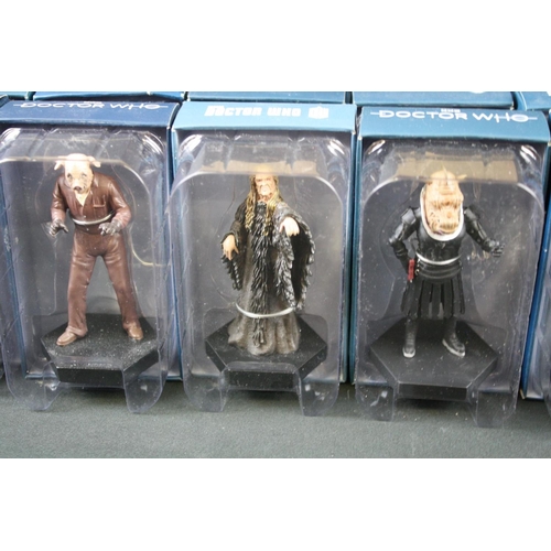 133 - 60 Boxed Eaglemoss BBC Doctor Who metal figures in excellent condition