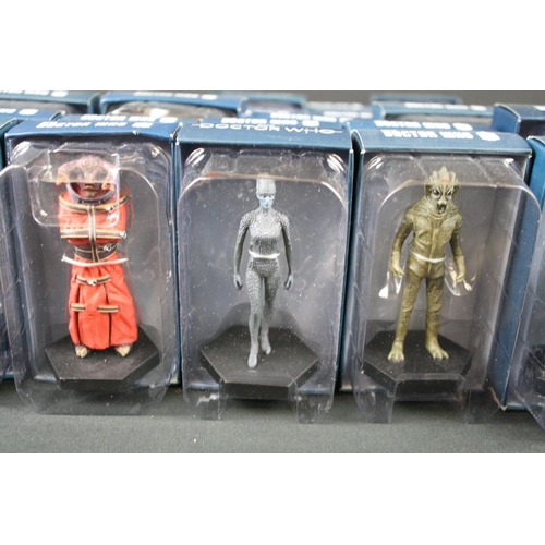 133 - 60 Boxed Eaglemoss BBC Doctor Who metal figures in excellent condition