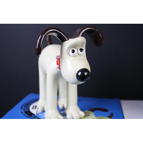 134 - Three boxed Wallace & Gromit 'Gromit Unleashed' Collectable figures to include Snow Gromit, Gromit a... 