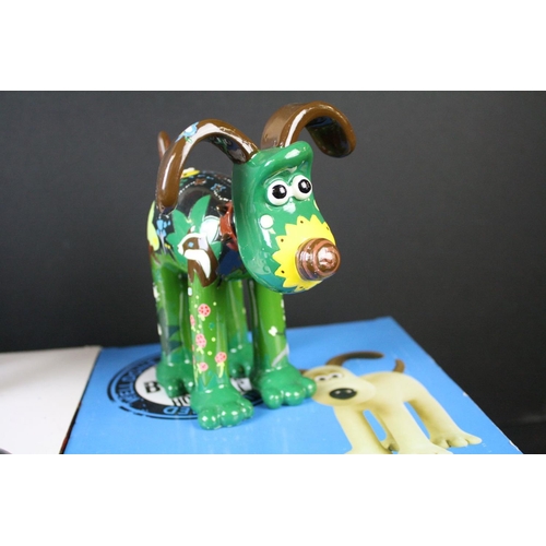 134 - Three boxed Wallace & Gromit 'Gromit Unleashed' Collectable figures to include Snow Gromit, Gromit a... 